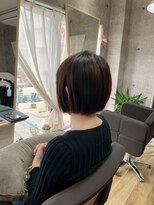 エルド(eld) ミニボブ×ベージュ　大人可愛い　40 50代