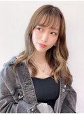 インナーカラーライトベージュ_外ハネボブ_ba386291