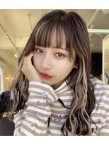 ロンド 表参道店(Lond)&nbsp;前髪インナーカラー/イヤリングカラー/小顔/ボブルフ/ワンレン