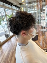EM美容室&nbsp;10代～40代 刈り上げマッシュ×弱めツイストスパイラルパーマ