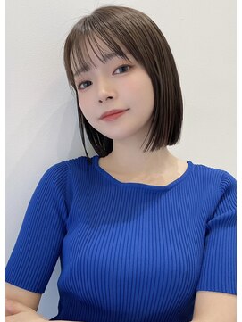 トルネード(TORNADO) 大人ガーリー チョコレート 小顔カット ボブ 薄めバングt428