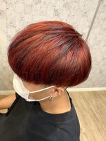 ヘアメイク ヴァロ(Hair Make VaLo) 【山崎 隼平】ワインレッド × ローライト