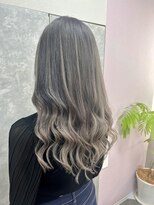ガルボヘアー 名古屋栄店(garbo hair)&nbsp;#グレー#プルエクステ#バレイヤージュ#ギャル#名古屋