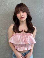 ロンド マーレ 天神大名店(Lond mare)&nbsp;ピンクブラウン/暖色カラー/カシスピンク/韓国ヘア/顔周りカット