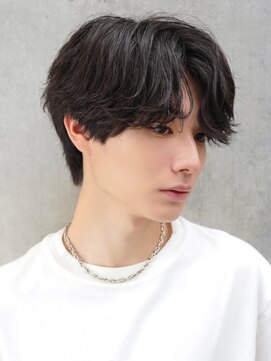 フレイバ 吉祥寺(FLAVA) センターパート　ニュアンスパーマ　フェザーパーマ　韓国