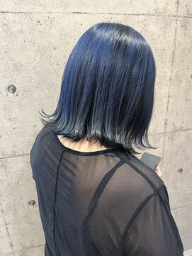 イロプラス 南田宮店(iro+) 【nanaka】blue×black color
