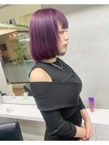 ディア(.eer)&nbsp;【.eer/ディア】パープルアッシュ/切りっぱなしボブ/ティンセル