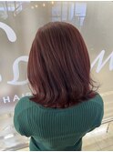 【ブリーチなしWカラー】ピンクベージュ