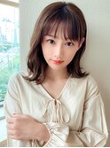 おすましカール大人ミディブラウンベージュ20代30代40代高田馬場