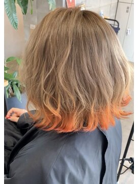 ボタニウムドットハイクバイアールサロン(BOTANIUM.Hk by Rr SALON) 【BOTANIUM.Hk by RrSALON】裾オレンジ
