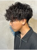 波巻きスパイラルパーマメンズマッシュメンズパーマ群馬県高崎市