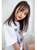 ANGELICA  シースルーバング　モーヴ　レイヤー