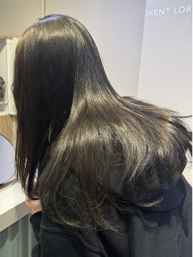 ローレンジウ(LOREN JU) 透明感髪質改善ベージュダブルカラーミルクティーグレージュ