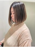 ハイライトバレイヤージュダブルカラーケアブリーチ30代40代