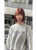 フェミニンボブ30代タッセルボブ前髪レイヤーボブ
