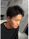 スパイキーショートパーマ