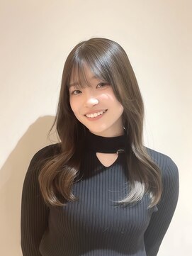 ザックジングウ 表参道(ZACC JINGU) 縮毛矯正/オリーブグレージュ/透明感カラー