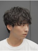 渋谷メンズマッシュウルフカット緩めシャドウパーマルーズパーマ