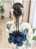 花火大会やお祭りに！《浴衣着付け×ヘアセット》