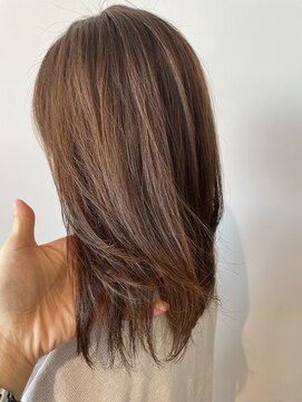 スタイル 皆実店(STYLE) ミディアムレイヤー♪アースベージュ