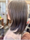 ロングヘアからミディアムヘア 大人可愛い 上品ヘア 前髪パーマ