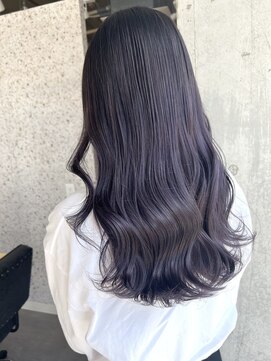 ムード(mood) アッシュカラー/ブルーブラック/ブリーチ/ダブルカラー/艶カラー