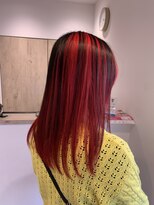 ルルバイアズール 草加店(LULU by azule)&nbsp;アンブレラカラー，レッド，原色カラー【草加】