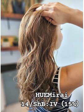 サーティーン(THIRTEEN) ブリーチ無し♪ワンカラーで育てるハイトーンカラー《20代30代》