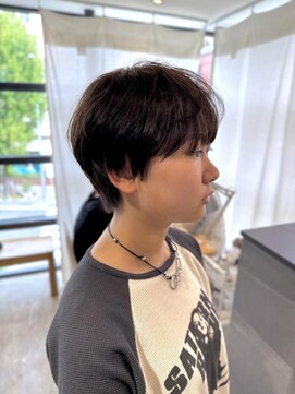 ニカイ(2F) ハンサムショート/ショートパーマ/暗めカラー