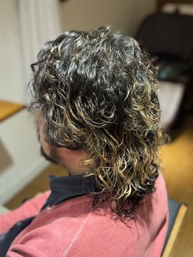 メンズウルフパーマ