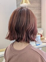 ポジ(poji)&nbsp;グレージュ　艶髪　髪質改善　ブリーチ　ピンクベージュ　艶髪