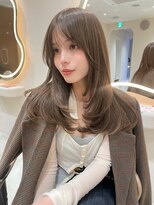 サイン 渋谷(SIGN)&nbsp;韓国ヘアーハッシュカットレイヤーカットグレージュブリーチ無し