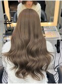 『ブリーチなしWカラー』で叶うヘーゼルベージュ