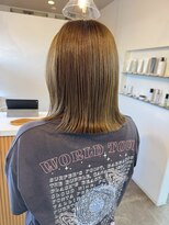 クララジャパン ナベシマ(CLALA JAPAN Nabeshima)&nbsp;縮毛矯正　質感ストレート　髪質改善カラー　顔まわり　ブリーチ