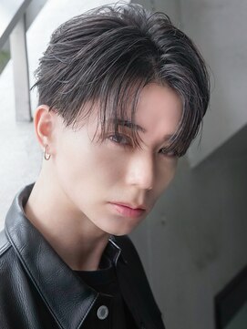 カライング(ing) スーツ短髪ツーブロック束感モテる黒髪シークレットパーマ流行