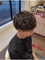アース 会津若松店(HAIR&MAKE EARTH)&nbsp;メンズ無造作スパイラルパーマ
