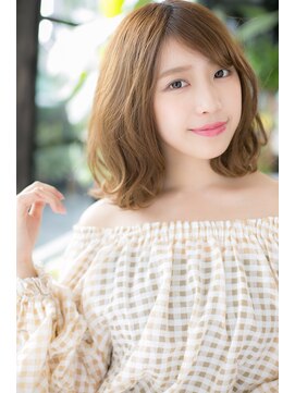 エヌアンドエーコンティ(N&A CONTi) 伸ばしかけオススメ×キャメルベージュ×鎖骨ミディアム