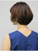 ナチュラル大人ショートボブ