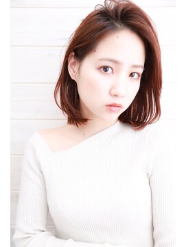 オーシャン(Ocean) [OCEAN Hair&Life］かき上げ前髪☆毛先パーマ☆大人ボブ☆