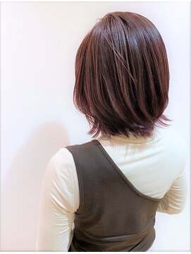 ビーハイブアヴェダ PARCO2店(BEHIVE AVEDA) [BEHIVE 高橋]　ラベンダーベージュ　くびれボブ