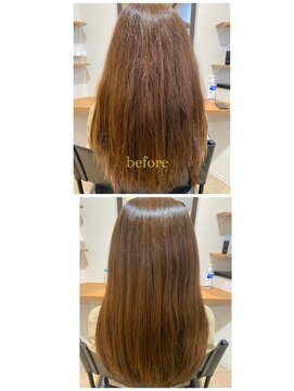 ヘアースパ カラマ(hair spa kalama) 煌水ストレートスタイル　Before After