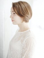 ナル 白山神社参道通り店(nalu)&nbsp;かきあげバングのハイトーンショート