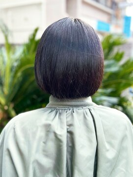 テトテ 門戸厄神店(tetote) 【tetote村山サロンスタイル】丸みミニボブ