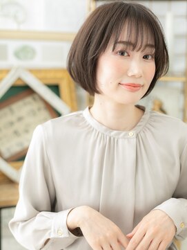 カバーヘアアンドスパ ブリス 浦和(COVER HAIR&SPA bliss) ナチュラルアッシュ大人かわいい前下がりボブa浦和20代30代40代