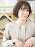 ナチュラルアッシュ大人かわいい前下がりボブa浦和20代30代40代
