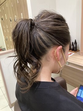 アッシュ 下丸子店(Ash) 【ひょっこり白髪対策】えりあしハイライト