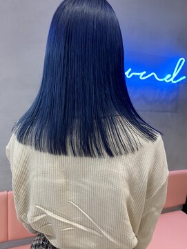 ロンドポレール 北千住(Lond polaire) 【伊勢】艶髪くびれミディ/セクションカラー/ペールベージュ