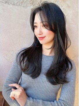 ロンドローズ 名古屋(Lond damaskRose) ダークアッシュ イヤリングカラー ヨシンモリ　韓国　ショート