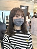 ミディアムワンカールレイヤー◎ 韓国ヘア ワンホンヘア KAKO