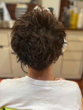 スカイ 亀戸店 (sky) ハイライト/マッシュパーマ/アッシュブラック<理容室>[亀戸]